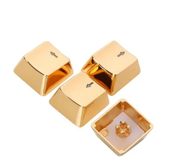 

Golden silver Keycaps WASD and direction key for Cherry MX switches and Kaih switches Mechanical Keyboard Metal keycaps