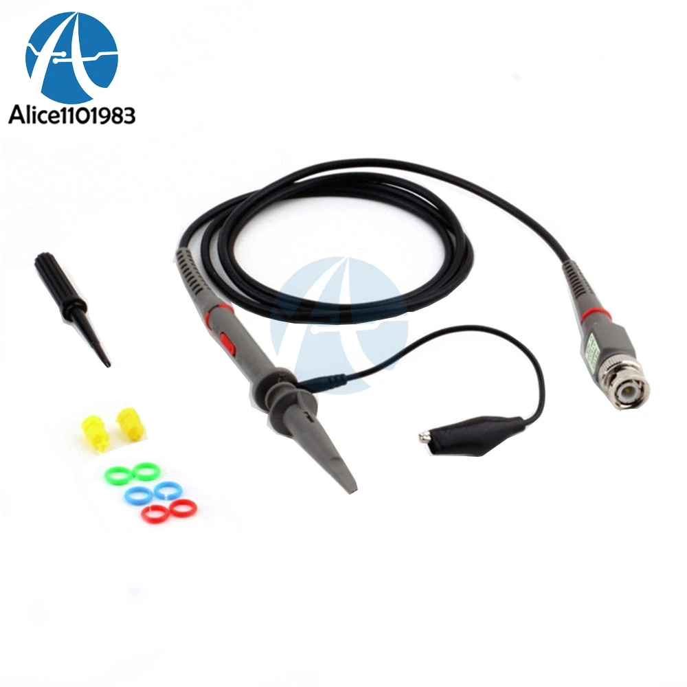 

P6100 Oscilloscope Probe Kit DC-100MHz Scope Clip Test Probe 100MHz For Tektronix X1/X10 sonda osciloscopio