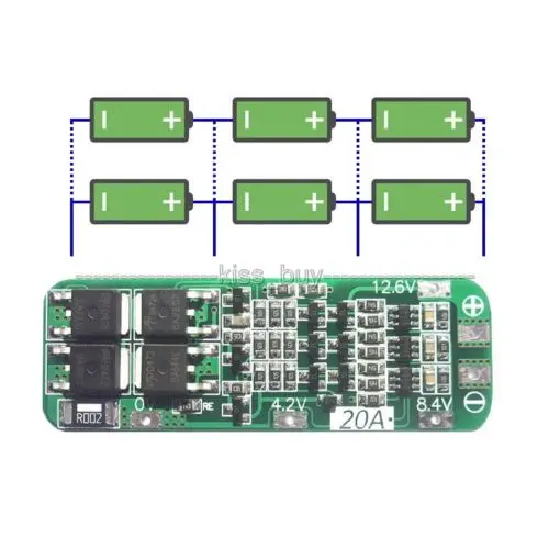 3S 20A литий ионный аккумулятор 18650 зарядное устройство PCB плата защиты BMS 12 6 V