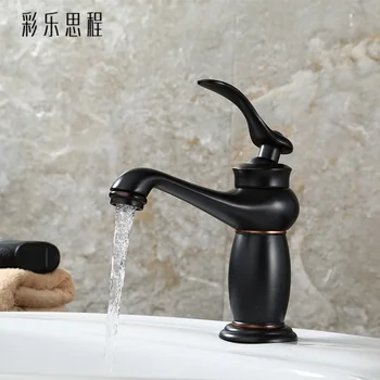 

European style antique bronze basin faucet