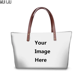 

Customized Image 3D Printing Women Large Bags for Female Shopping Brand Designer Beach Bags Top-Handle Bag Ladies