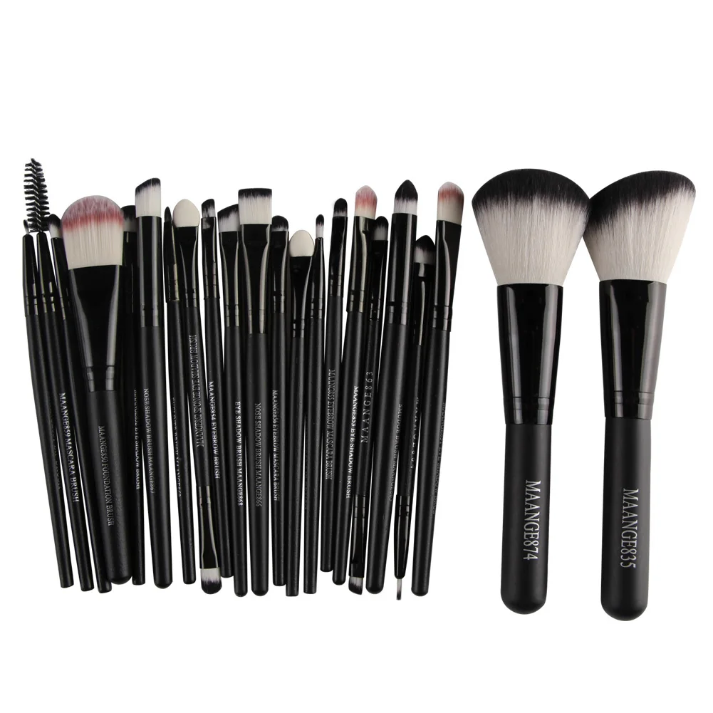 

Best Sale MAANGE New 12 Pcs Pro Makeup Brush Set Powder Foundation Eyeshadow Eyeliner Lip Cosmetic Brush Kit Beauty Tools