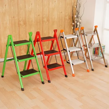 

Anti-Slip 3 Tread Safety Step Ladder Folding Step Stools With Tool For Home Furniture Ladder Chair