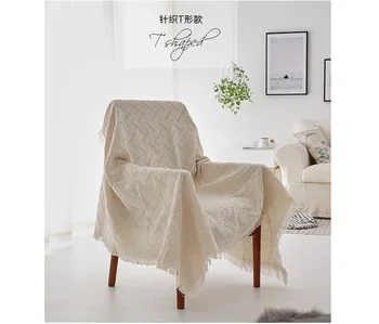 

Furniture Covers Couch Sofa /Bed/Plane Travel Cobertor Tassel Plaids Blankets Throw Bedding Coverlet Tapestry Tablecloth Carpet