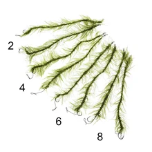 2 шт. 20 см длина крючка Размер 2 4 6 8 Карп рыболовные аксессуары готовые волосы установки терминала снасти с крюком и сорняком линии