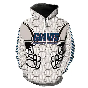 

New Giants Printed Hoodies 3D Hoody Men Women Sportwear Sweatshirts Pocket Loose Autumn Pullover Casual Hip Hop Tracksuits