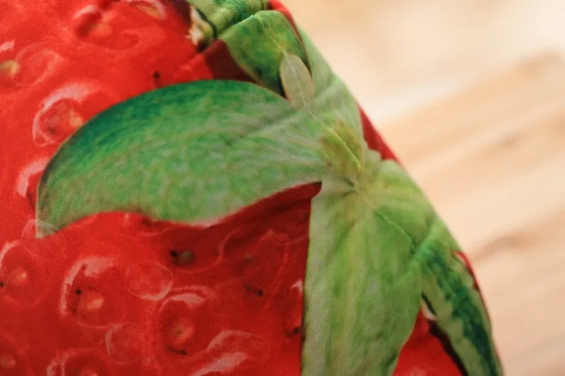 50 см креативная 3D имитация плюшевая подушка в виде фрукта Подушка клубника манго дуриан яблоко диван медитация пол подушка-подарок на день рождения