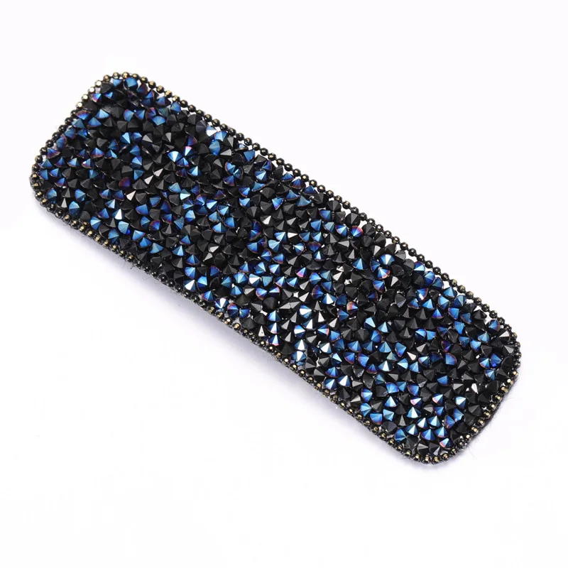 10 dark green hair clips for women