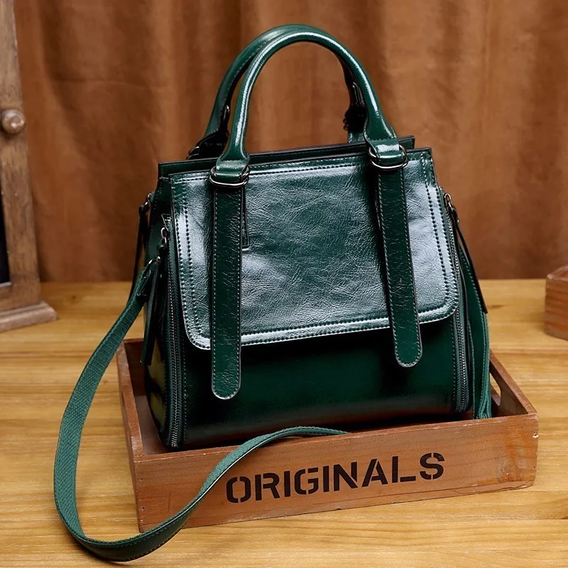  Kajie Luxury Genuine Leather Handbags Women Bags Brand Designer Female Crossbody Bags For Girl Retr