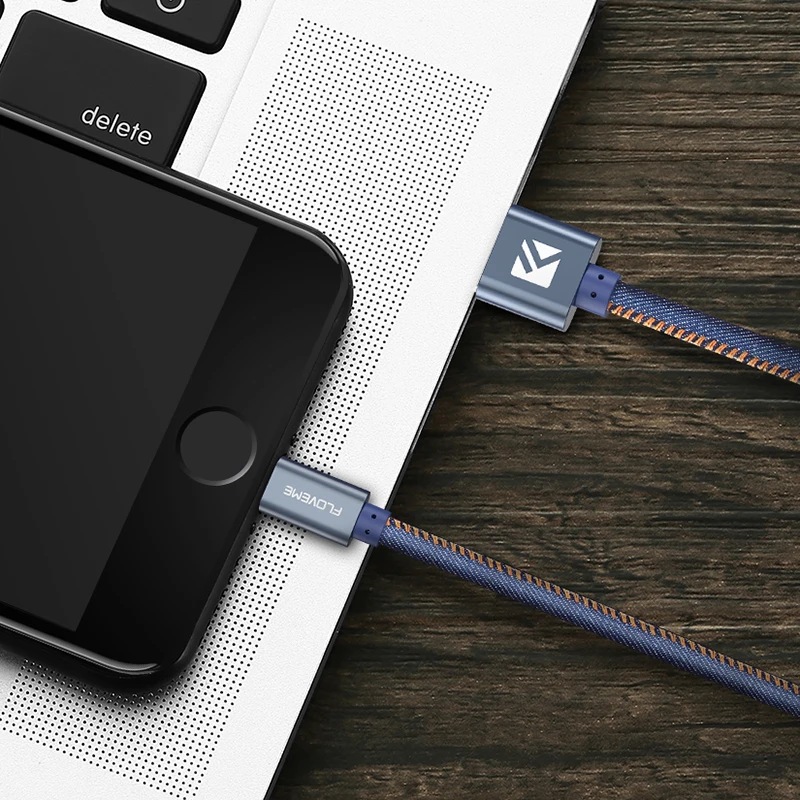 FLOVEME USB кабель для iPhone XS Max XR X 8 7 Plus, быстрая зарядка для мобильного телефона, зарядное устройство для iPhone 6, 6 S, 5S, SE, iPad, кабель для освещения
