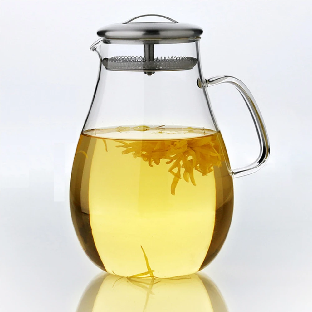 

PINDEFANG 2.0L SuperLarge Iced Water my Bottle Heat-resistant Glass Juice tea set infuser Health Life House Decoration Jug beer