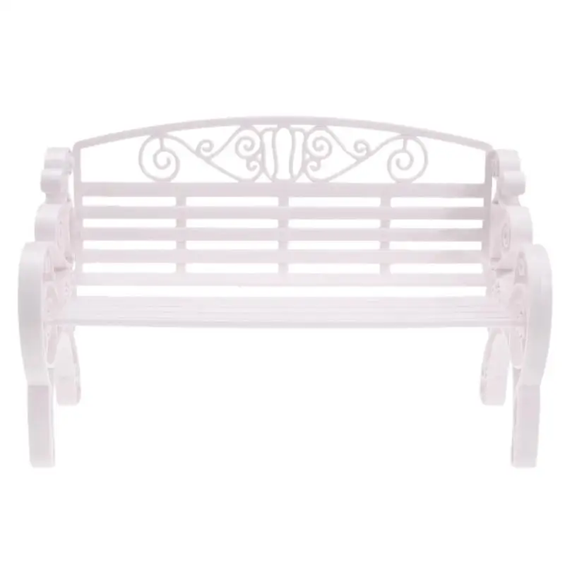 doll House Wooden Garden Chair Miniature Dollhouse furniture Park Bench SP