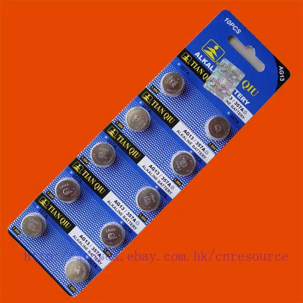 10 шт. щелочные батареи AG13 LR44 357 SR44SW TIANQIU|ag13 lr44|tianqiu batterieslr44 ag13 |