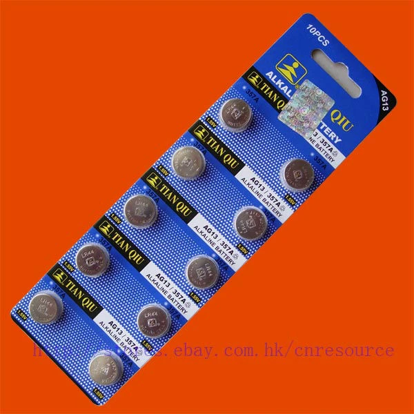 10pcs Ag13 Lr44 357 Sr44sw Alkaline Battery Tianqiu Ag13 Lr44 Tianqiu Batterieslr44 Ag13 Aliexpress