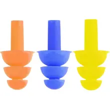 Пара спиральный удобный силикон затычки для ушей анти шум храп беруши удобные для сна шумоподавление аксессуар