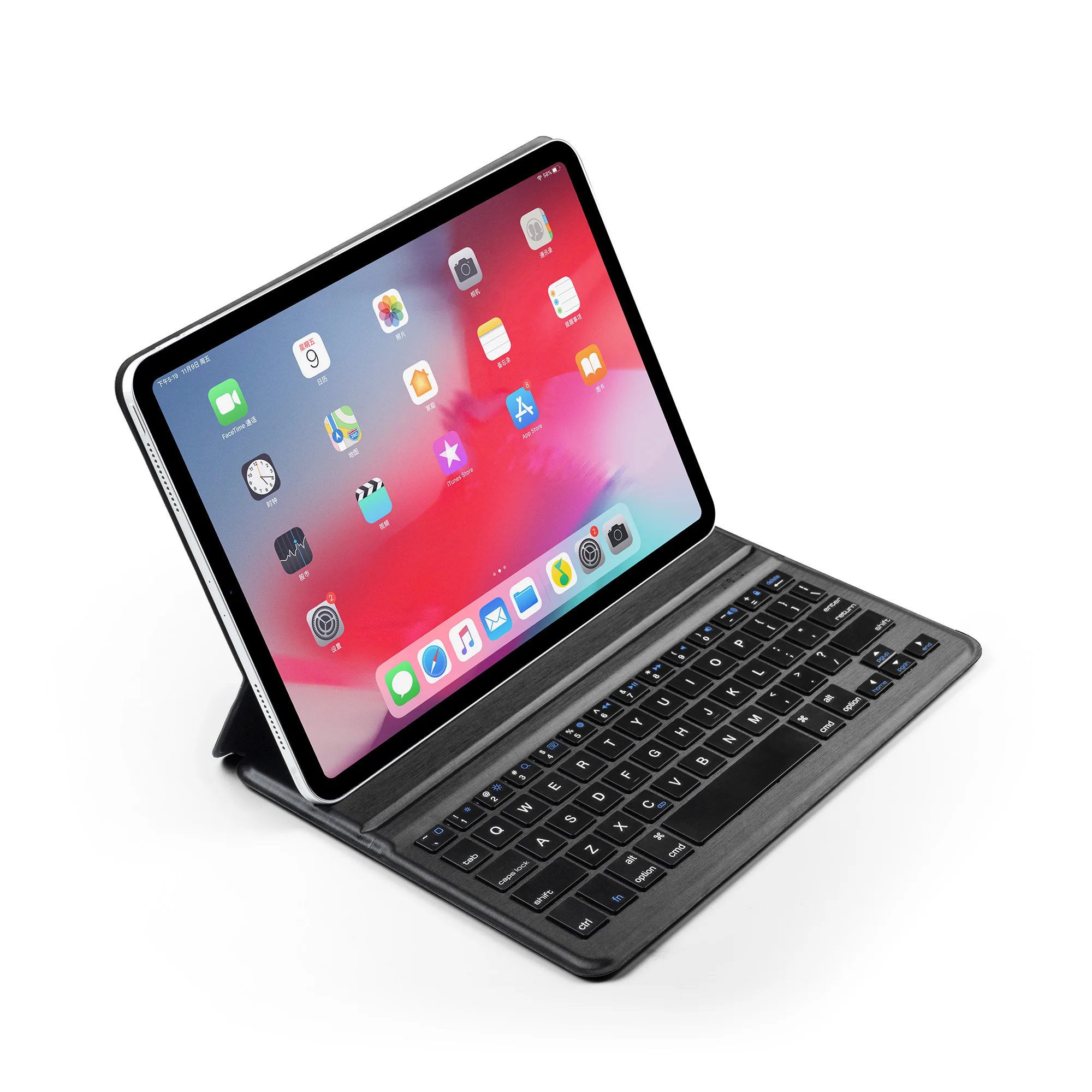 

Russian/Hebrew/Spanish Fold Wireless Bluetooth Keyboard Funda Case Stand Smart Cover For Apple iPad Pro 11 2018 Tablet Coque