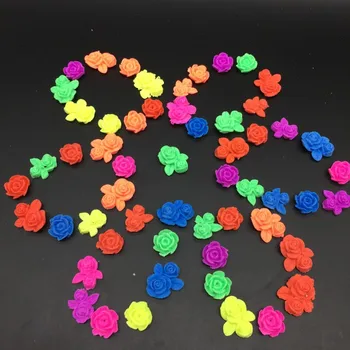

1000g/lot Small Size Rose Shape EVA Growing Up Toys Kids' Favor Toy Aquarium Home Decor Free Shipping SJ052