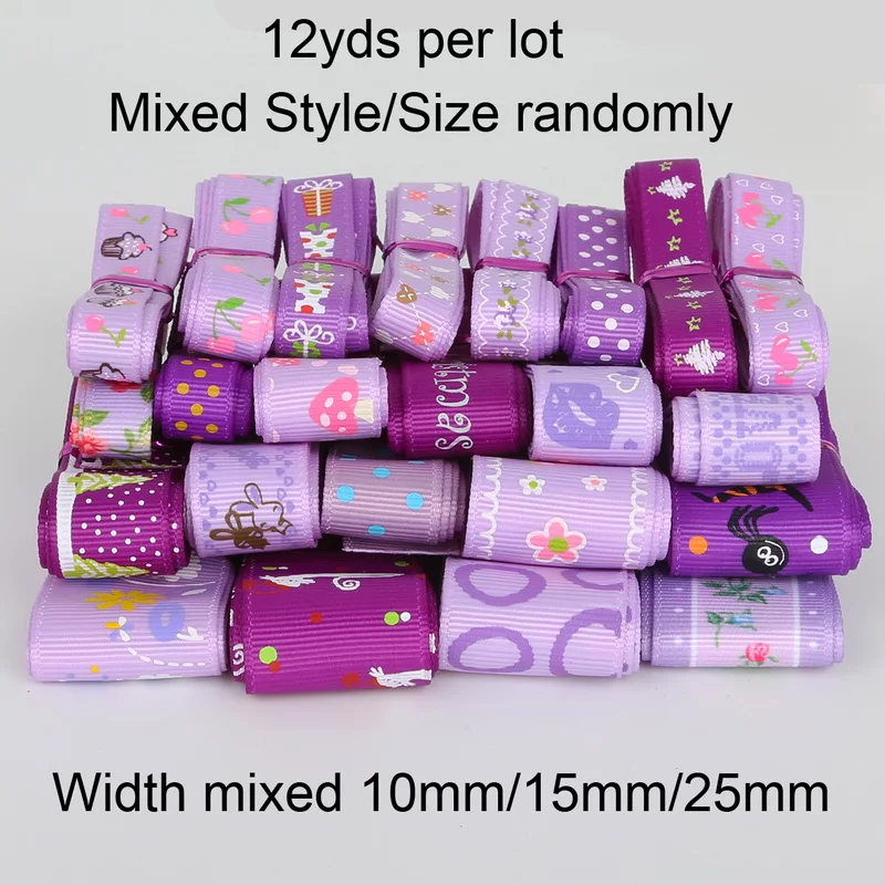 Ribbon Decoration Satin Ribbons Ribbon Supplies Grosgrain Ribbon Christmas Ribbon Satin Ribbon Sewing Ribbon Mix 12Yards Grosgrain Satin Ribbon For Wedding Party Christmas Decoration DIY Sewing Gift Accessory Craft