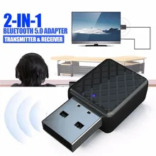 Bluetooth V5 Transmitter & Receiver A2DP Audio 3,5mm-Klinkenstecker-Aux-Adapter Music Dongle Adapter for TV PC Bluetooth V5 Transmitter & Receiver A2DP Audio 3,5mm-Klinkenstecker-Aux-Adapter Music Dongle Adapter for TV PC