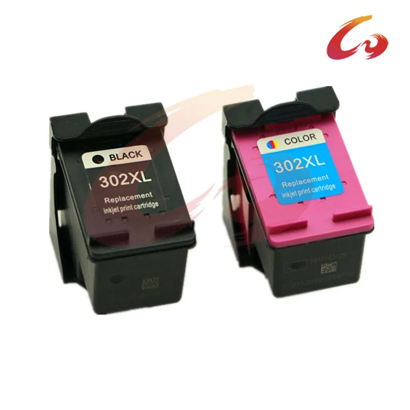 2 pcs For HP 302 302 XL Ink Cartridge For HP Deskjet 2130 1112 3630