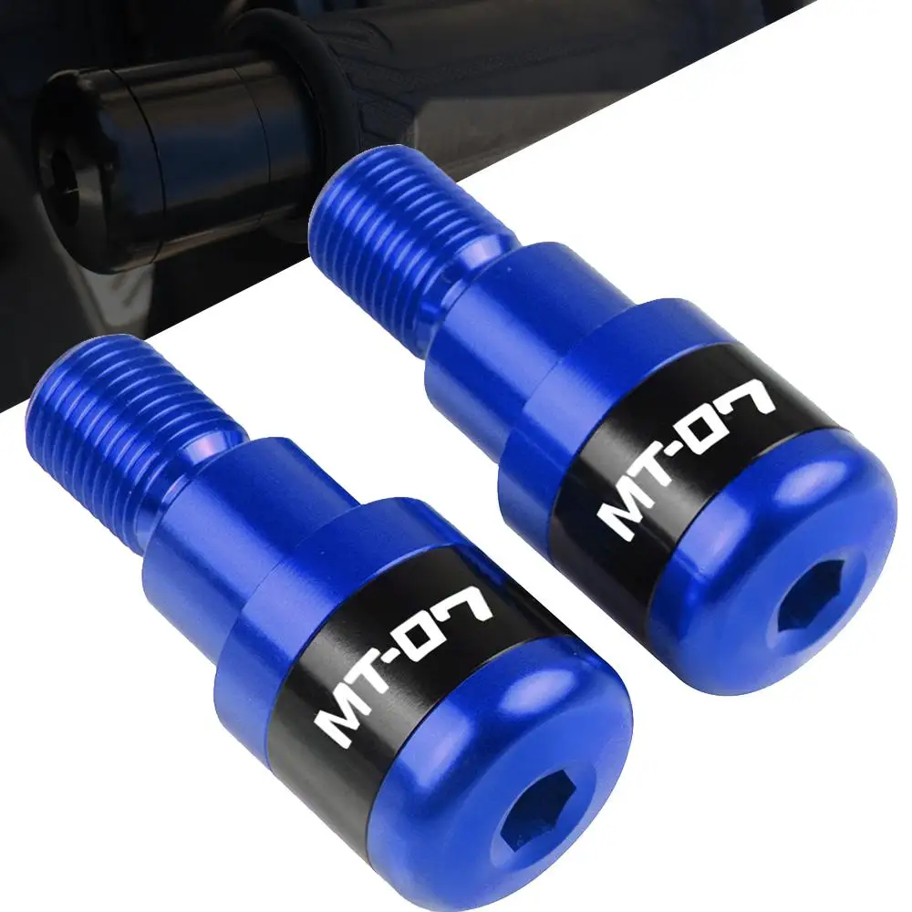 Tdz Apretones de manillar de la motocicleta for YAMAHA MT07 MT07 MT 07 2019 2018 2017 2016 15 14 13 Color : Azul