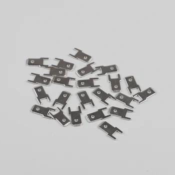 

100pcs 4.8 Inserts Plug Spring Terminal PCB Solder lug type thickness 0.8 short legs , PCB welding sheet