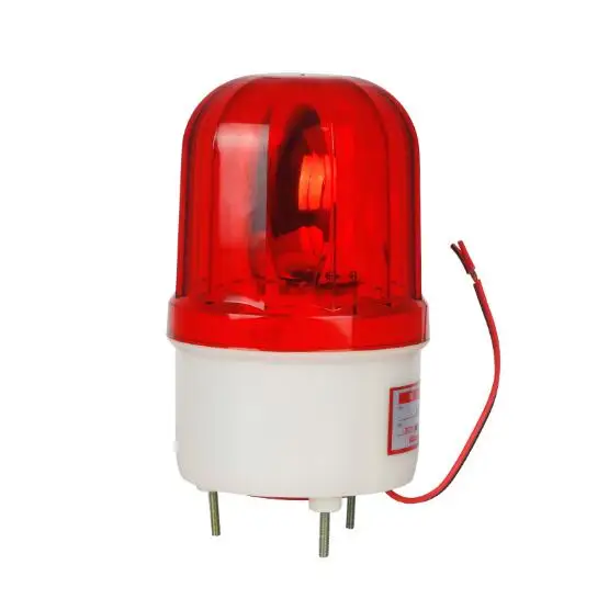110dB Bulb rotating alarm lamp Warning Lamp LTE 1101K LTE1101K sentry box alarm with sound 12V