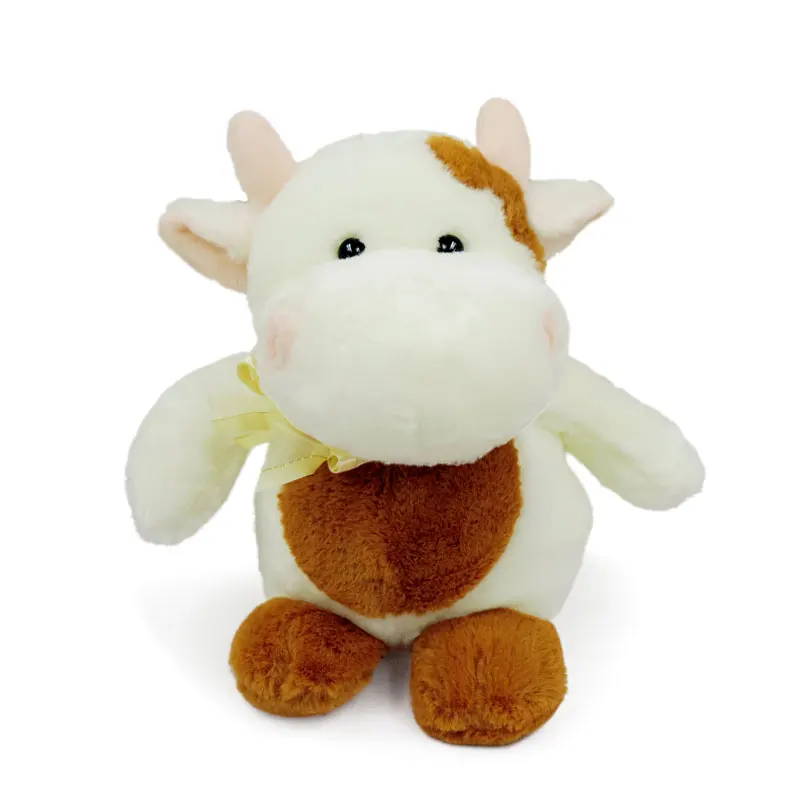 22cm Small Cute Dairy Cow Calf Cattle Plush Toys Stuffed Animals Milk