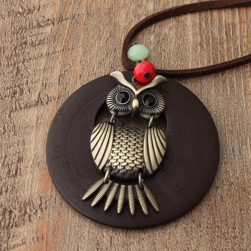 Женское Ожерелье в стиле хип хоп|owl necklace|necklace longwomen necklace |