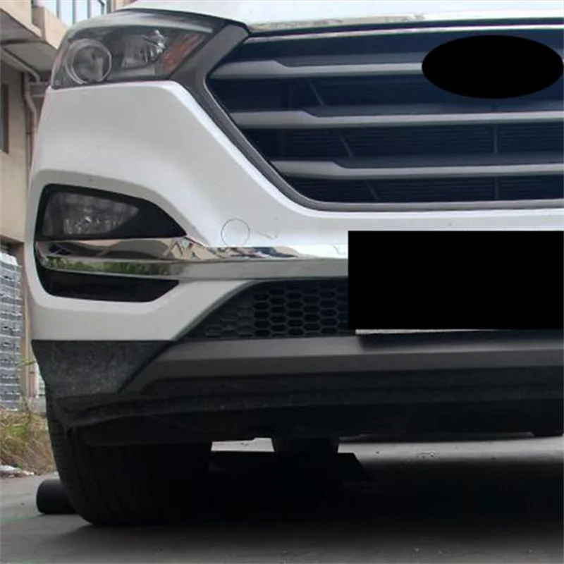 Накладка на передний бампер для Hyundai Tucson 2015 2019|Хромирование| |