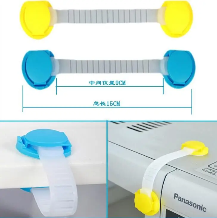 10 шт. высокого качества замок безопасности ребенка ребенок шкафчик для детей Детские замки безопасности ремни#24