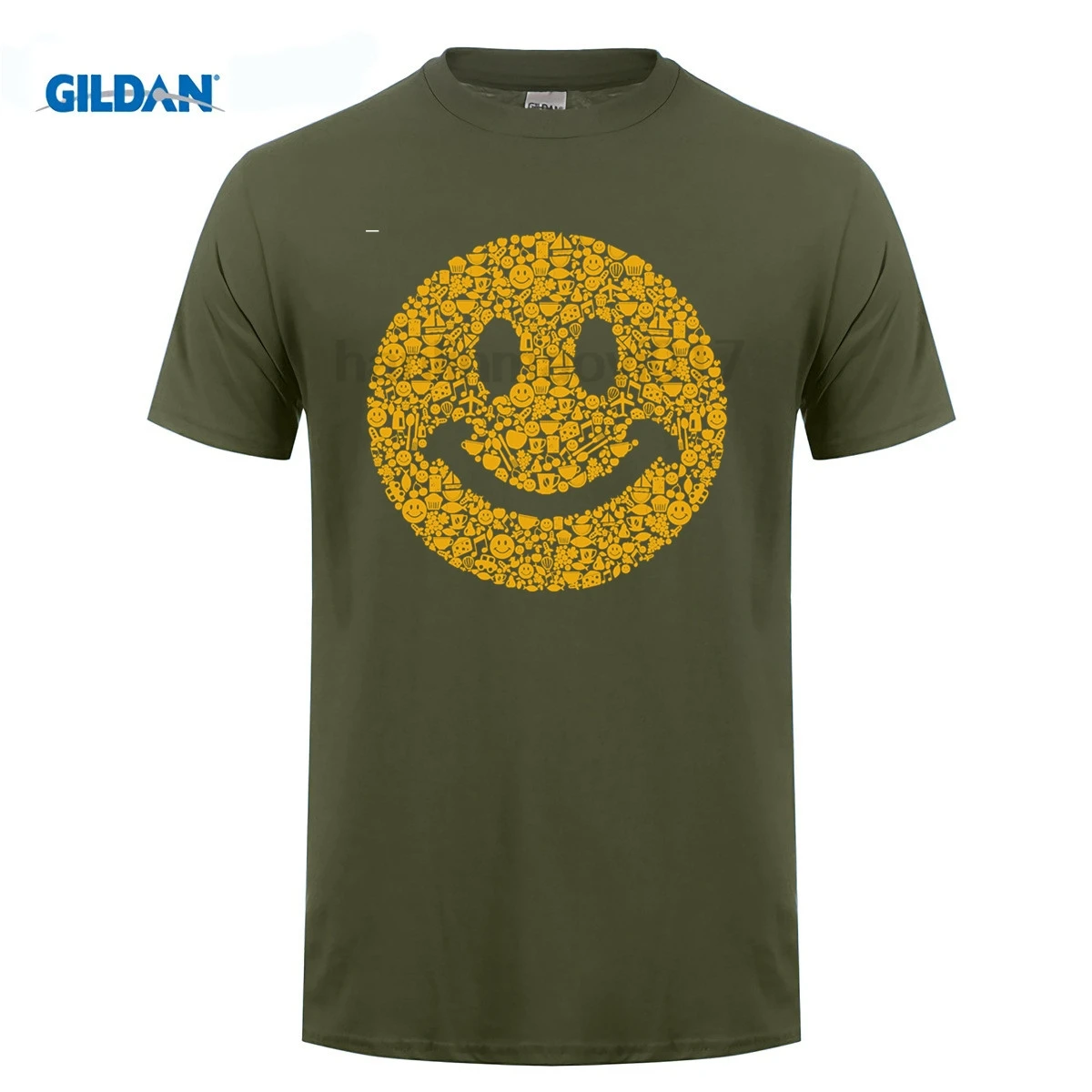 Gildan Acid House Smiley Face T Shirt 90's Rave Tshirt Homme Men T