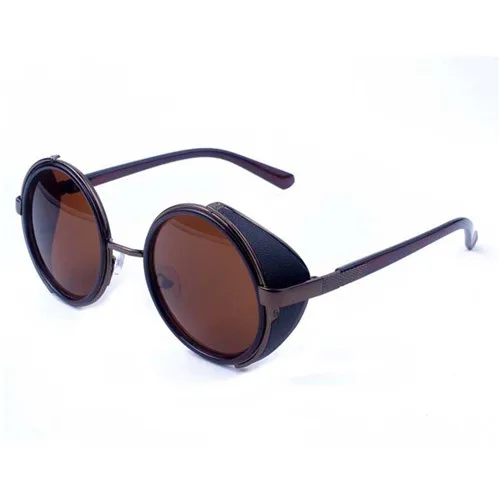 Модные женские круглые солнцезащитные очки в стиле стимпанк металлическая рамка солнцезащитные очки с UV400 защиты - Цвет: Другое