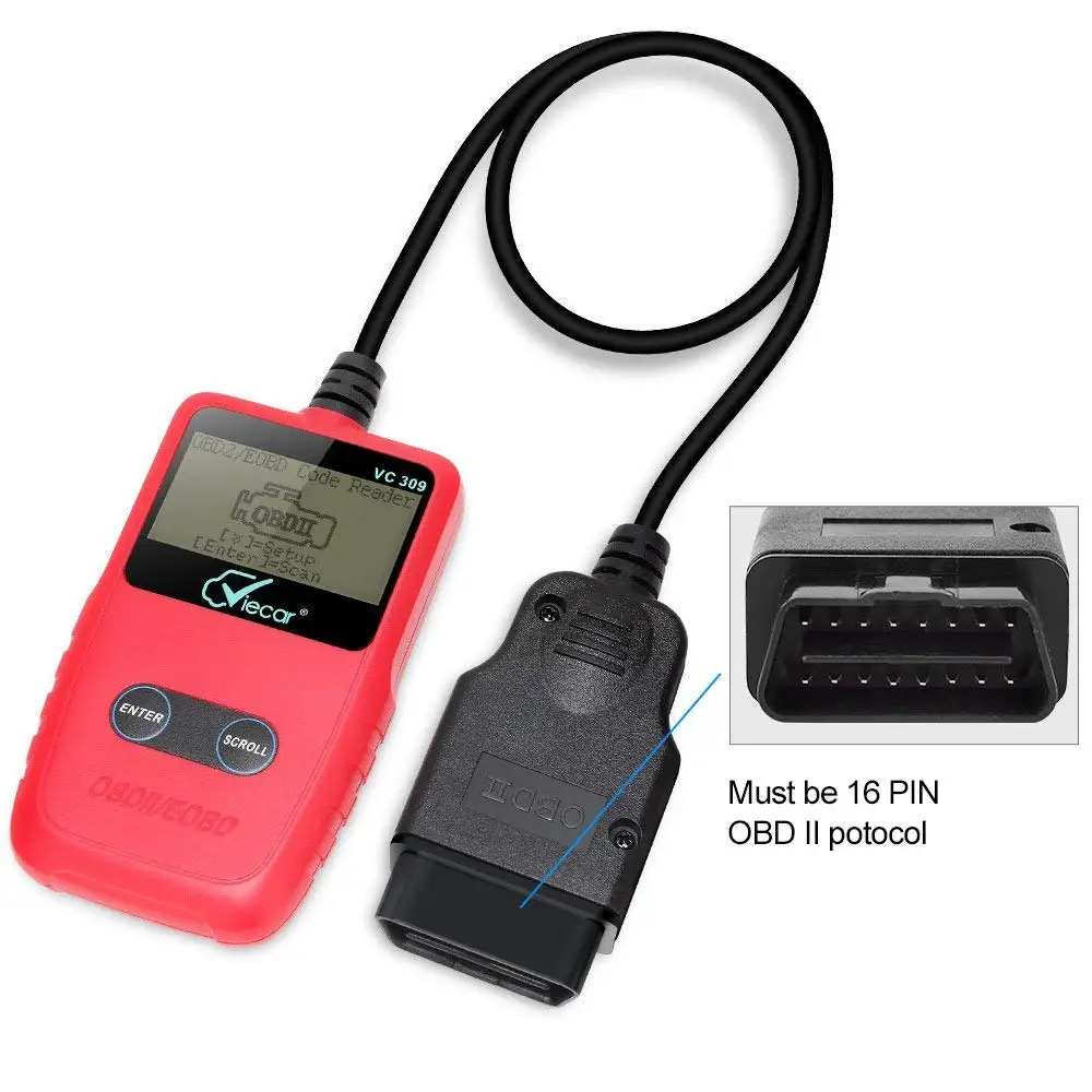 OBD2 диагностический инструмент C01 считыватель кодов OBDII сканирующий для