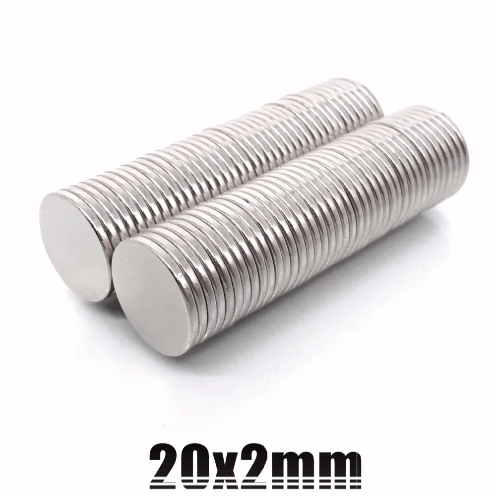 

10pcs 20 x 2 mm N35 Super Strong 20mm x 2mm Powerful Disc Round Magnet Rare Earth Permanent Neodymium Magnets 20*2