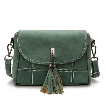

Nubuck Women Messenger Bag Female Shoulder Bags Women's Handbag Fashion Tassel Crossbody Bags Women 2018 PU Leather Sac bolsa