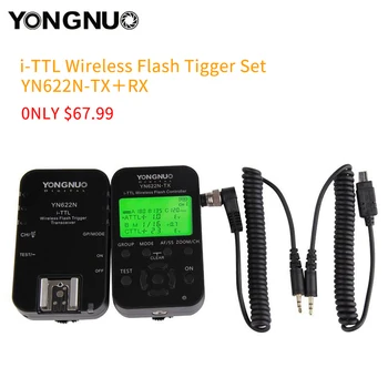 

YONGNUO YN-622C KIT YN622N KIT i-TTL Wireless Flash Trigger Kit for Nikon D7200 YN685 For Canon 1100D YN-622N YN622C 500D 60D
