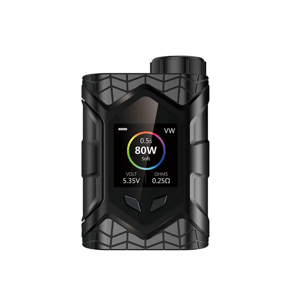 E cigarette MOD Authentic Wall Crawler 80W TC Box Mod 18650 Battery Temperature Control box mod Fit Frogman Tank 510 Thread Vape E cigarette MOD Authentic Wall Crawler 80W TC Box Mod 18650 Battery Temperature Control box mod Fit Frogman Tank 510 Thread Vape