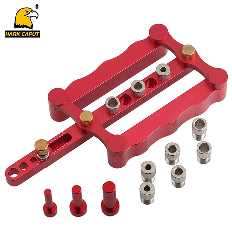 

Woodworking Self-Centering Doweling Jig 6/8/10mm Wood Dowel Positioning Drill Guide Kit For Puncher Locator Carpentry Tools