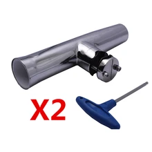 2 комплекта обновленный зажим на регулируемый сверху из нержавеющей стали удочка держатель для морской лодки yaht с гаечным ключом