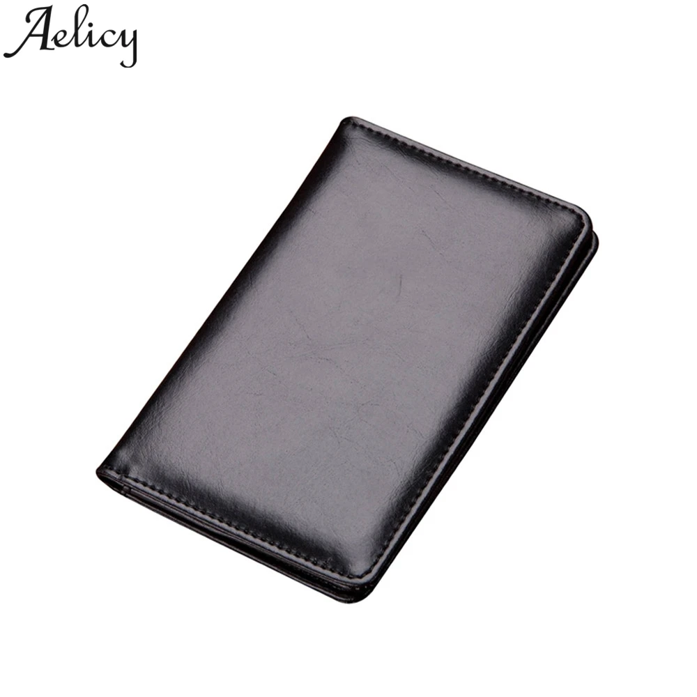 Aelicy Винтажный Мужской короткий кошелек женский кожаный для монет держатель