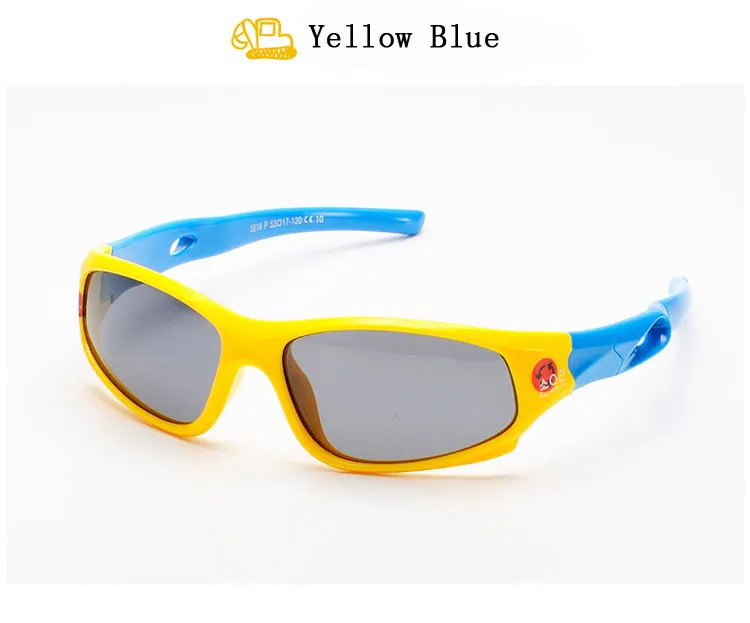 Два Oclock бренд TAC гибкие очки Детские поляризованные для мальчиков и девочек детские спортивные солнцезащитные очки УФ очки Oculos De Sol Gafas 816 - Цвет линз: Yellow Blue