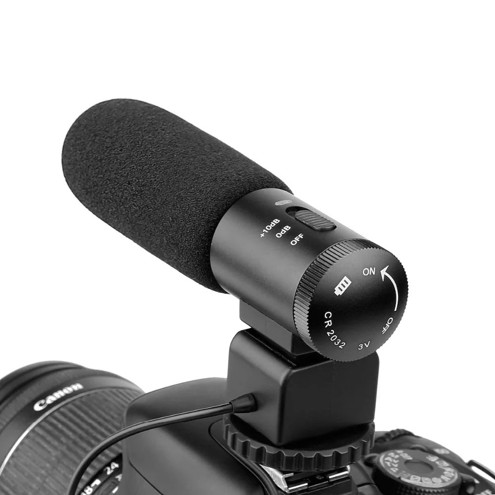 

Mic DSLR Camera Microphone Professional Photography Interview For Record Video Studio Camcorder System F1438