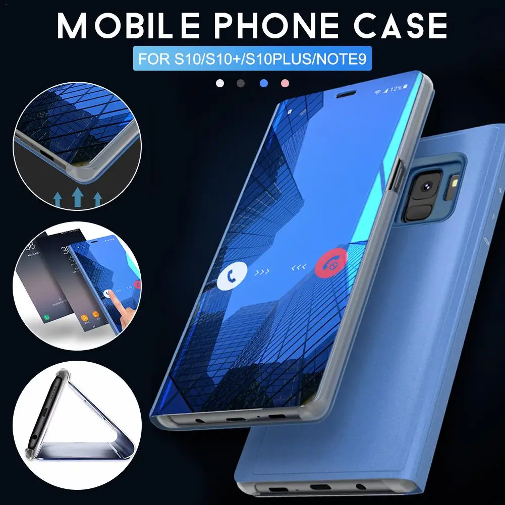 

Plating Mobile Phone Case Holder Mirror Smart Phone Case for Samsung S10 S10plus NOTE9