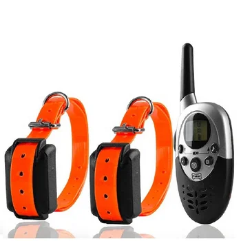 

New 1000m Remote Dog Training Collar Pet Dogs Electric Shock Training Collar Waterproof Rechargeable LCD Remote for 1 or 2 Dogs