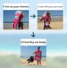 Microfiber Wetsuit Changing Robe Poncho with hood Quick Dry Hooded Towels for Swim Beach & Pool Compact & Lightweight Swim Towel 6