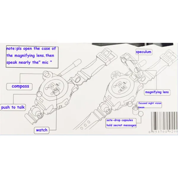 20 1 пара игрушечные рации часы рация 7 в 1 Детские часы радио наружный домофон игрушка для Chirlden-17 7