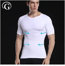 Облегающие футболки с поддержкой спины PRAYGER для похудения, корсет для талии для мужчин, шейпер для ГИНЕКОМАСТИИ, топы с контролем груди, майка