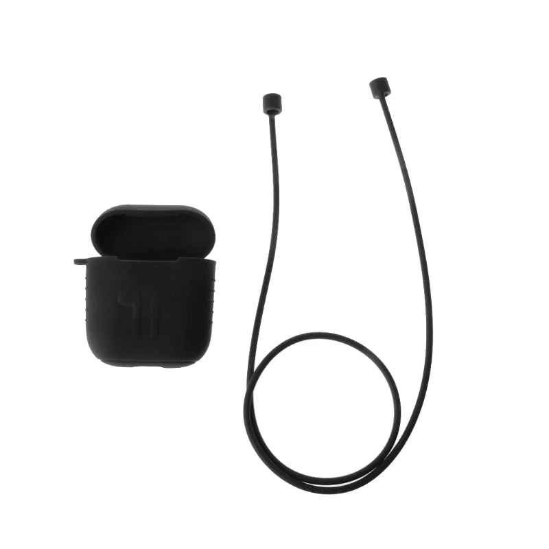 1 Set Silicone Case Cover Earphone Pouch Protective Skin Wire Eartips