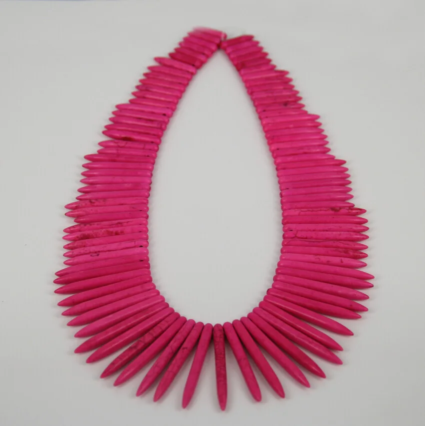 Гладкие розово-красные подвесные бусины Howlite полудрагоценные магниевые